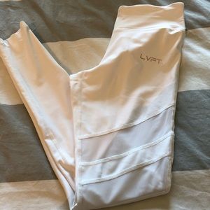 LVFT WHITE CUT OUT LEGGINGS